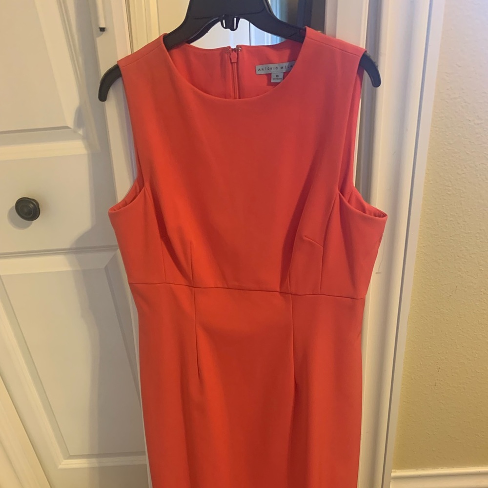 Antonio Melani coral/pink sleeveless dress new